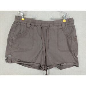 Gloria Vanderbilt Pull On Shorts Size 12 Brown -1025E77